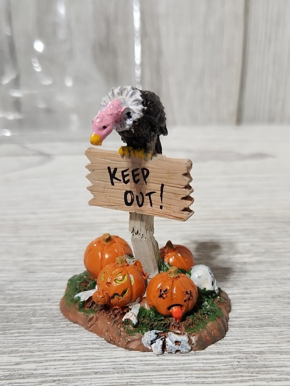 2012 Lemax Keep Out! Spooky Town Village Accessory #24475